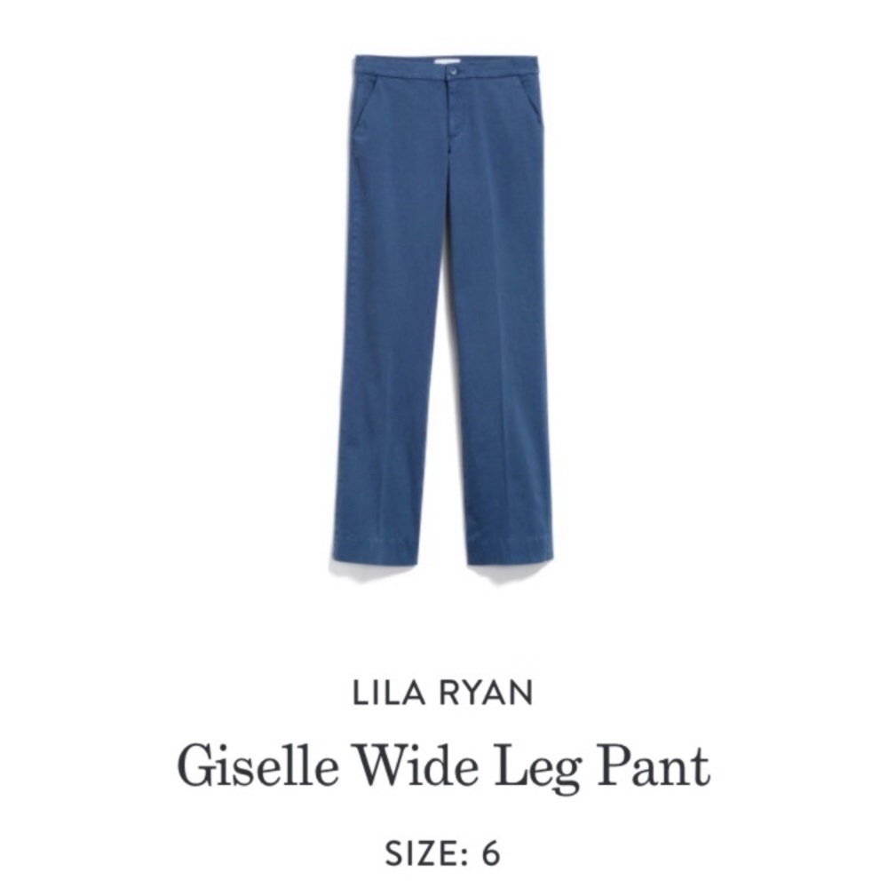 Lila Ryan wide leg pant, size 6, EUC.